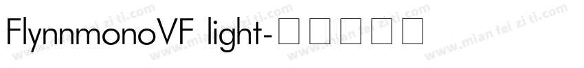 FlynnmonoVF light字体转换